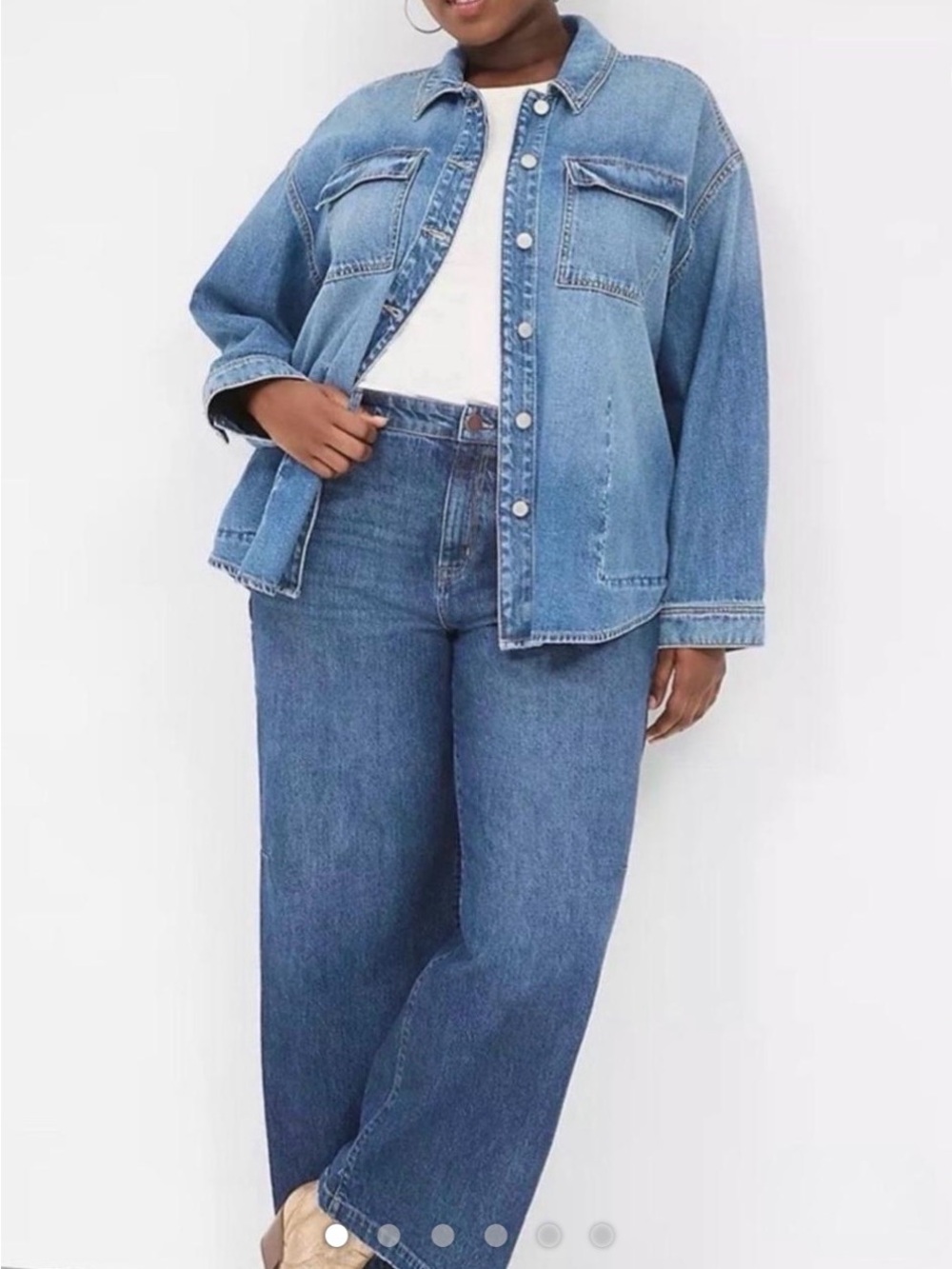 Lane Bryant denim Shirt Jacket